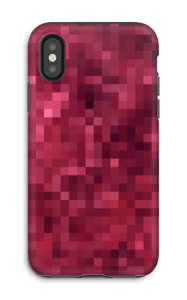 Rød piksel deksel IPhone X tough