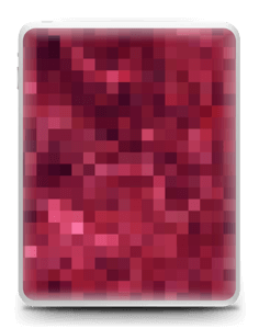 Pixels rosa Skin IPad 1