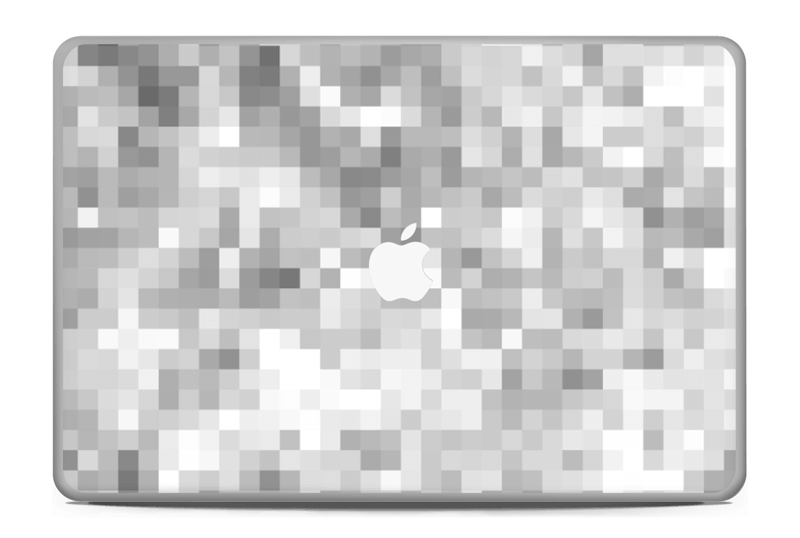 Silver pixels Skin MacBook Pro 17” -2015