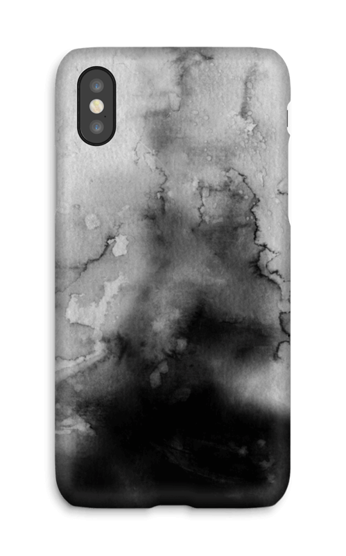 Svart vann deksel IPhone X