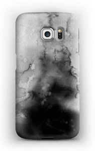 Svart vann  deksel Galaxy S6 Edge