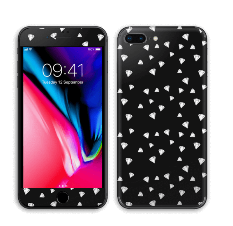 Svarte diamanter Skin IPhone 8 Plus