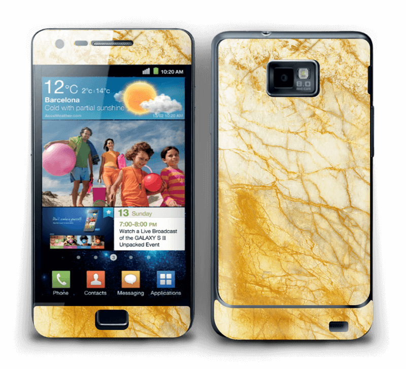 Rust og gull stein Skin Galaxy S2