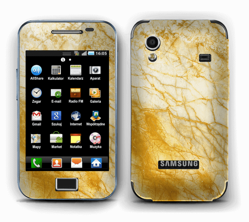 Rust og gull stein Skin Galaxy Ace