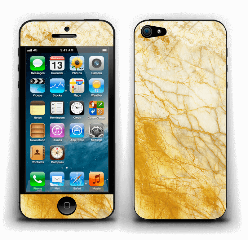 Rust og gull stein Skin IPhone 5