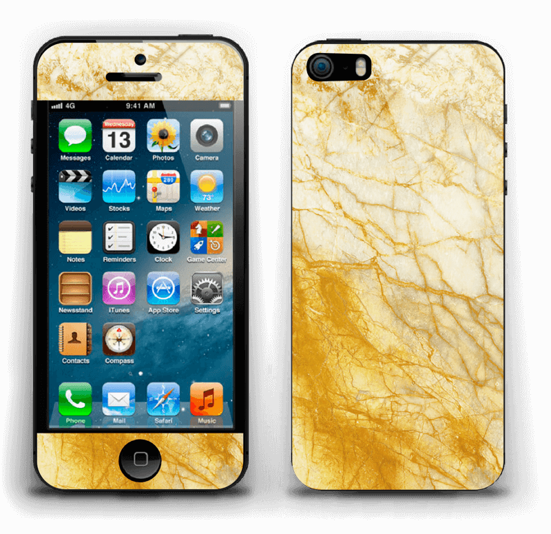 Rust og gull stein Skin IPhone 5s