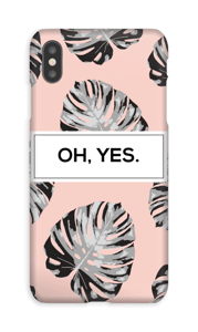 Oh, yes. Salmón funda IPhone XS Max