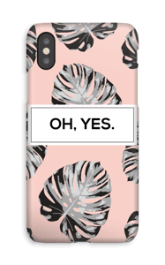 Oh Yes rosa pastell skal IPhone XS