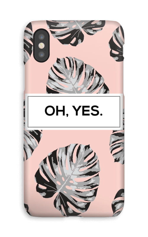 Oh yes saumon Coque IPhone XS
