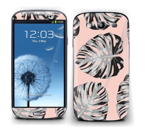Pink leaves Skin Galaxy S3