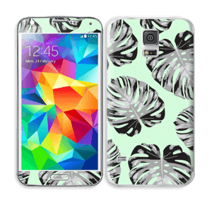 Green leaves patterm Skin Galaxy S5