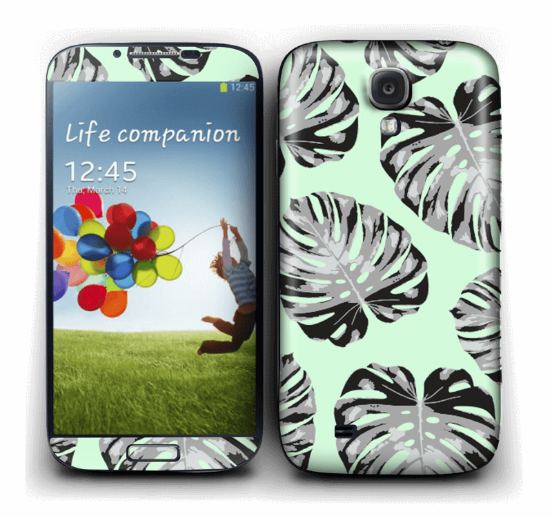 Green leaves patterm Skin Galaxy S4