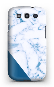 Blått og marmor deksel Galaxy S3