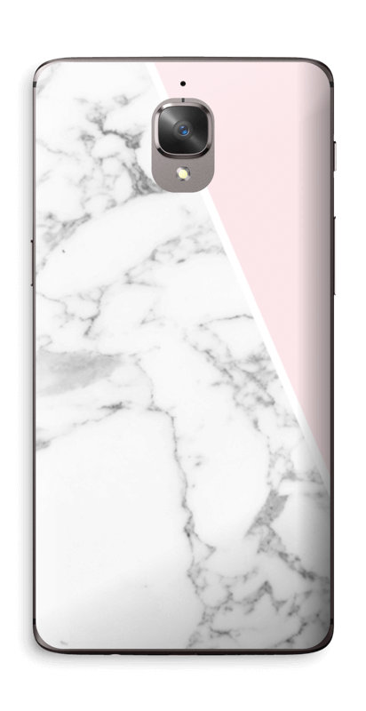 Marmor og rosa Skin OnePlus 3