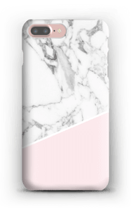 White Marble and Pink case IPhone 7 Plus