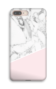 White Marble and Pink case IPhone 8 Plus