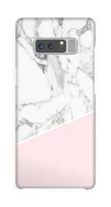 Lichtroze & wit marmer hoesje Galaxy Note8