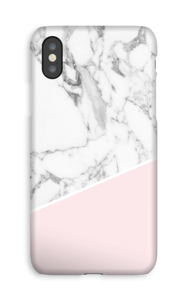 Rosa och marmor skal IPhone XS