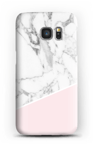 Lichtroze & wit marmer hoesje Galaxy S7