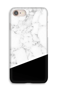 Zwart en Wit Marmer hoesje IPhone 8
