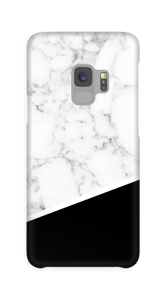 Zwart en Wit Marmer hoesje Galaxy S9