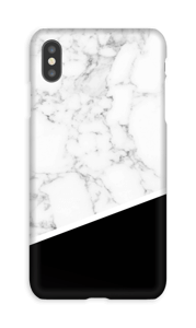 Mármol Blanco y Negro funda IPhone XS Max