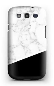 Zwart en Wit Marmer hoesje Galaxy S3