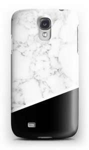 Zwart en Wit Marmer hoesje Galaxy S4