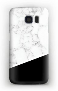 Zwart en Wit Marmer hoesje Galaxy S6