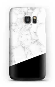 Zwart en Wit Marmer hoesje Galaxy S7