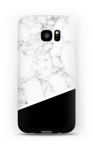 Zwart en Wit Marmer hoesje Galaxy S7 Edge