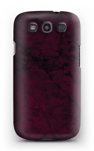 Burgunder marmor deksel Galaxy S3