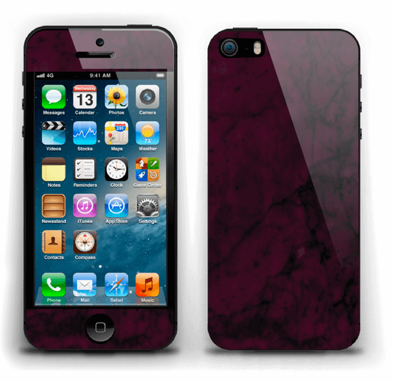 Burgundy marble