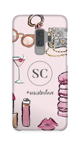 The Girly Girl by Style Collective  deksel Galaxy S9 Plus