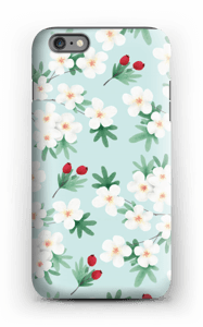 Valkoisia kukkia kuoret IPhone 6 Plus tough