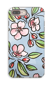 Blomster deksel IPhone 8 Plus tough