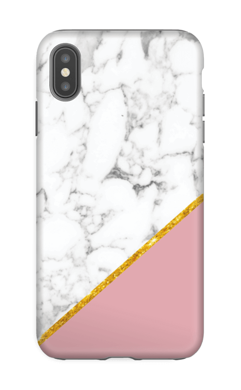 coque iphone xs max marbre rose