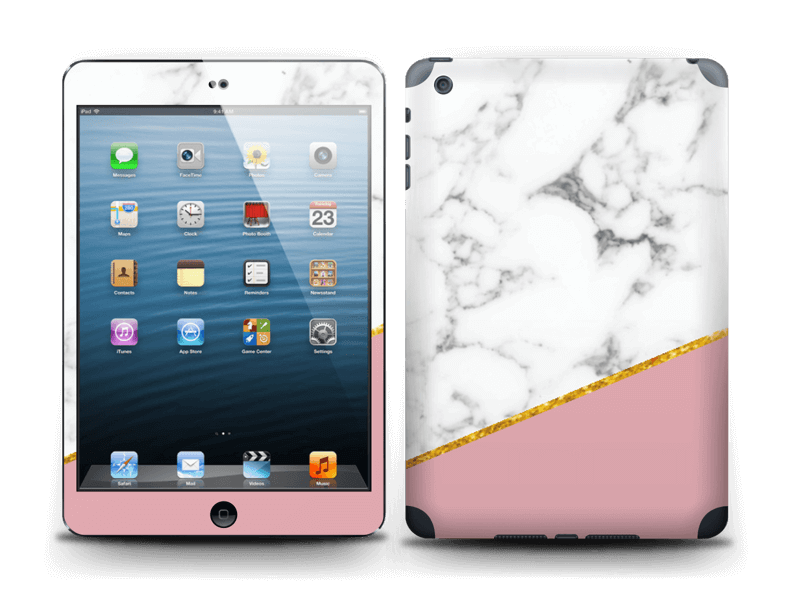 Marmor, pudderrosa og gull Skin IPad mini 2