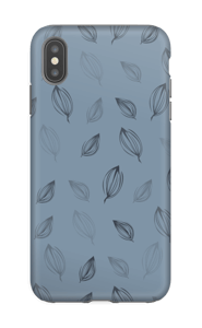 Falling Leaves Blue case IPhone XS Max tough