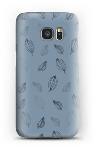 Falling Leaves Blue case Galaxy S7