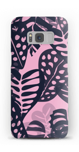 Trooppisia kasveja vaaleanpunainen kuoret Galaxy S8