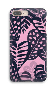 Trooppisia kasveja vaaleanpunainen kuoret IPhone 8 Plus