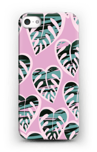 Trooppisia kasveja vaalea violetti kuoret IPhone SE