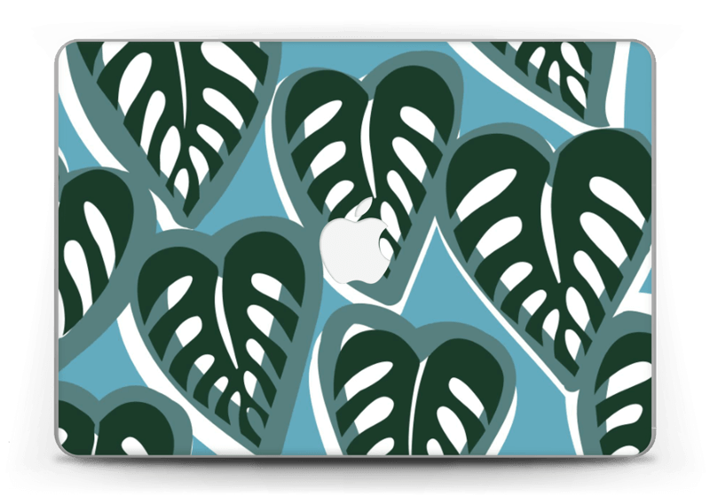 Tropical Plants Turquoise Skin MacBook Pro Retina 13” 2015