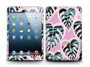 A tropical skin in the beautiful colours light violet and dusty teal for your laptop.