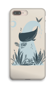 Peaceful Ocean Whale deksel IPhone 8 Plus