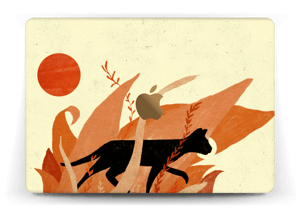 Skin till din laptop, iPad eller mobiltelefon med svart katt