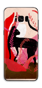 Skin with a full moon and black cat