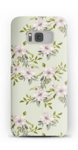 Rosa blomster deksel Galaxy S8