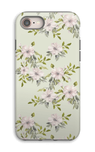 Rosa blomster deksel IPhone 8 tough